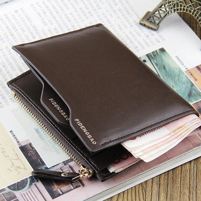 Billetera Vertical Compacta para Hombre - Cartera Minimalista con Compartimentos para Documentos - Image 2