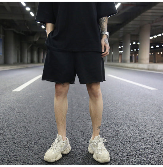 Shorts de Algodón Terry Liso Oversized - Image 9