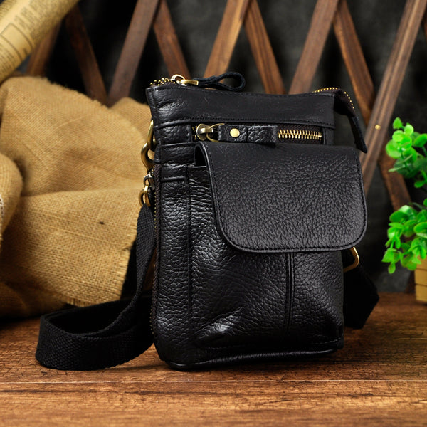 Bolso Bandolera Retro de Cuero - Cinturón Multifuncional Estilo Casual