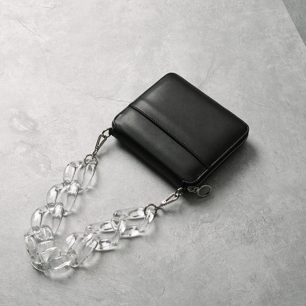 Bolso Crossbody Cuadrado Transparente con Cadena Acrílica para Mujer - Image 12