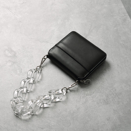 Bolso Crossbody Cuadrado Transparente con Cadena Acrílica para Mujer - Image 12