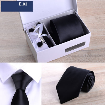 Corbata Rayada 8cm en Caja de Regalo Premium - Image 4