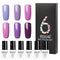 Set de 6 Esmaltes de Gel en Colores Sólidos - Caja Regalo Manicura Profesional