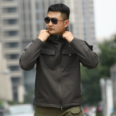 Chaqueta Táctica Camuflaje con Forro Polar para Deportes al Aire Libre - Image 8