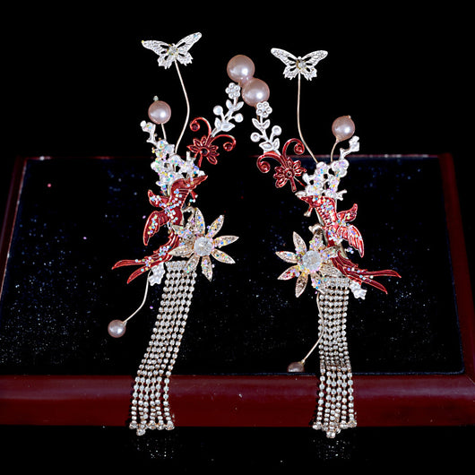 Tocado Nupcial Vintage Wofu para Damas