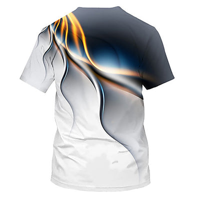 Playera Casual Hombre con Estampado Camuflaje 3D - Image 3