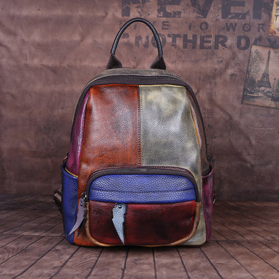 Mochila de Cuero Genuino con Acabado Envejecido - Backpack Outdoor Premium - Image 2
