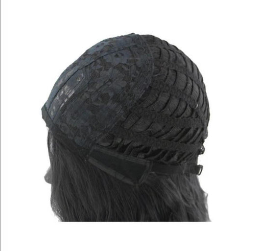 Peluca Ondulada Mediana con Ondas Negras Voluminosas - Image 2