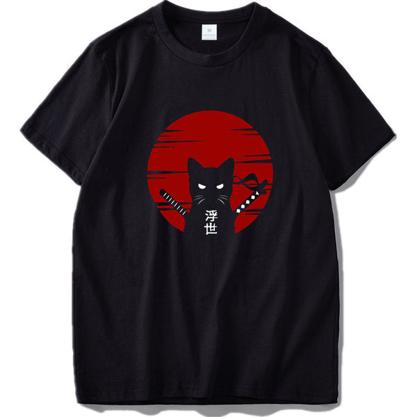 Camiseta Holgada de Diseño Flotante Europeo Americano para Hombre y Mujer