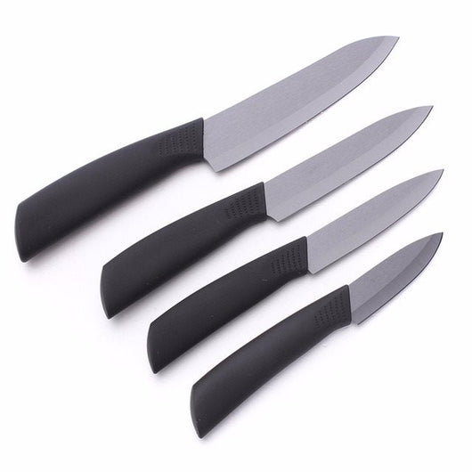 Juego de Cuchillo Cerámico 3 en 1 con Pelador - Utensilio de Cocina Negro Profesional - Image 3