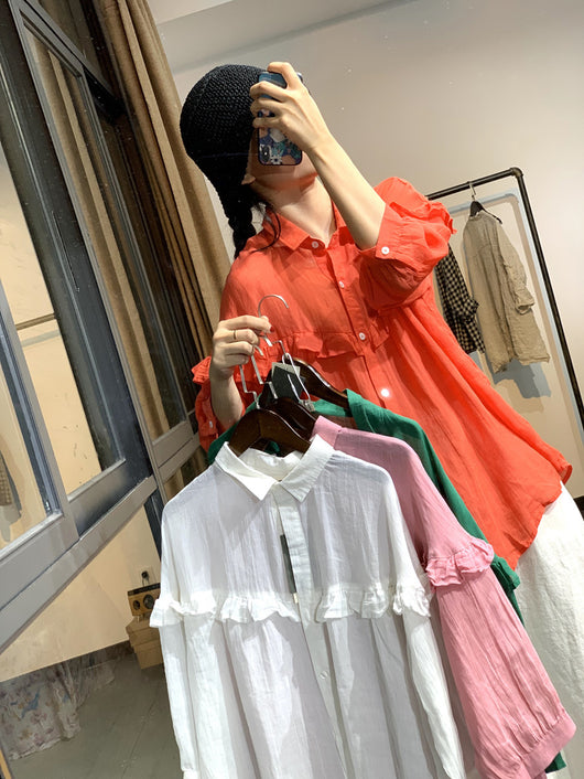 Camisa de Madera con Costuras en Solapa - Image 3