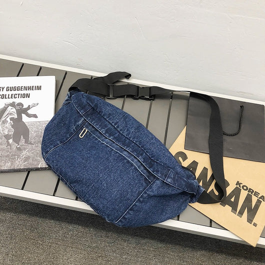 Bolsa de Cintura Denim de Gran Capacidad - Image 3