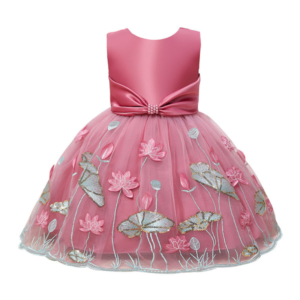 Vestido Princesa Infantil con Tul Brillante
