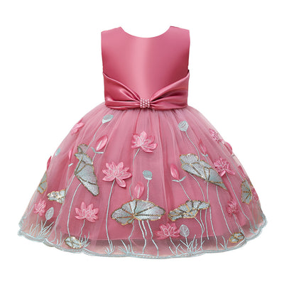 Vestido Princesa Infantil con Tul Brillante