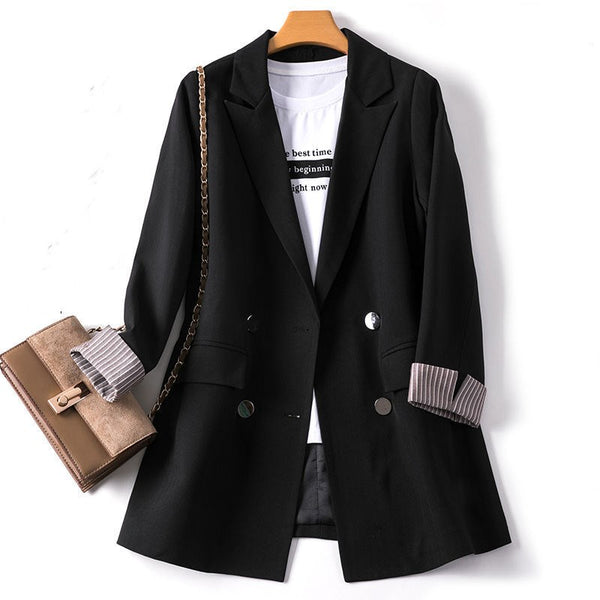 Blazer Elegante Ajustado para Mujer - Tendencia Net Red