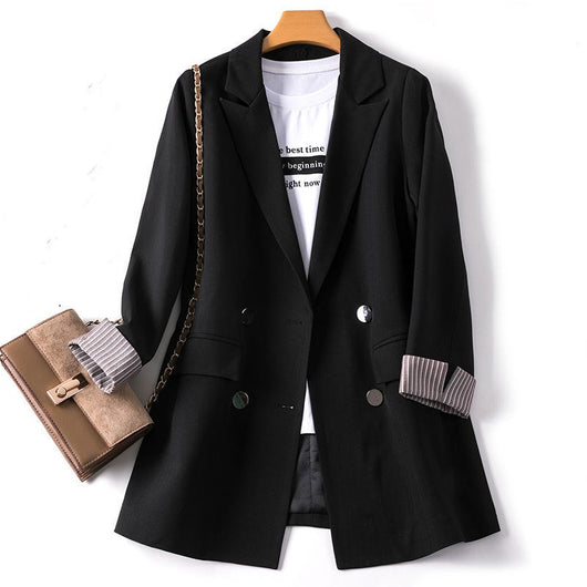 Blazer Elegante Ajustado para Mujer - Tendencia Net Red