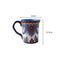 Taza de Cerámica Pintada a Mano Estilo Bohemio
