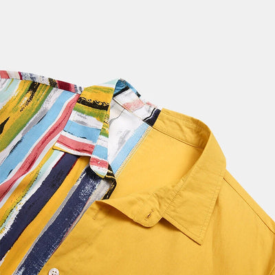 Camisa Polo Estampada con Cuello Contrastado para Hombre - Image 4