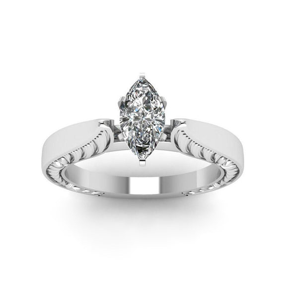 Anillo Vintage con Circonita Ojo de Caballo