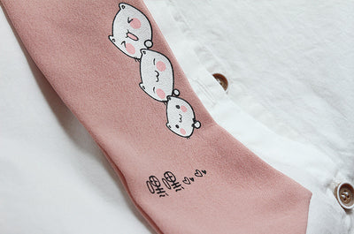 Cardigan Soft Girl Unisex con Capucha de Orejas - Image 3