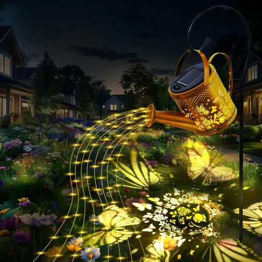 Lámpara Solar Decorativa con Diseño de Tetera para Jardín y Patio