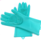 Guantes de Limpieza Resistentes al Calor con Cepillo de Silicona