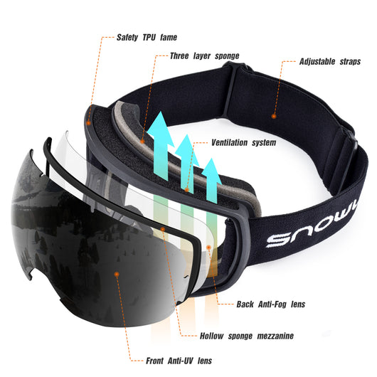 Gafas de Esquí Antivaho Doble Capa para Hombre y Mujer - Compatible con Lentes Correctivos - Image 6