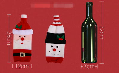 Juego de Botellas Decorativas Navideñas para Vino y Champagne - Image 7