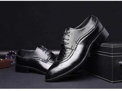 Zapatos Oxford de Cuero para Hombre - Mocasines Elegantes con Cordones - Image 6
