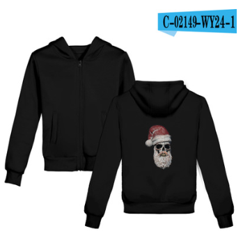 Sudadera Cráneo Santa 3D