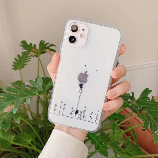 Funda para teléfono transparente con diseño de astronauta - Image 15