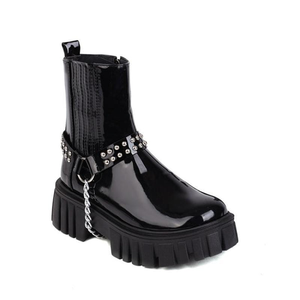Botas Martin Plataforma Estilo Británico para Mujer - Image 7