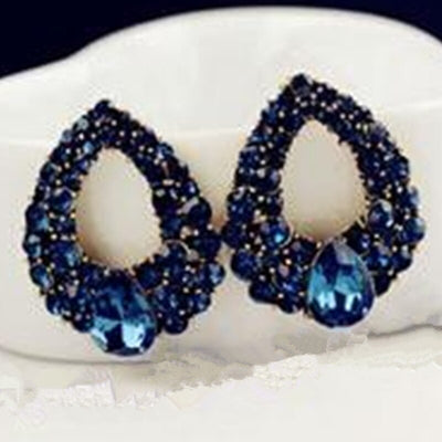 Aretes de Diamante Zafiro Gota de Agua - Diseño Elegante - Image 6