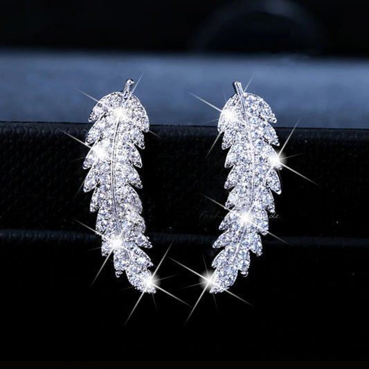Aretes de Circonita con Baño de Oro y Plata - Estilo Coreano Elegante - Image 2