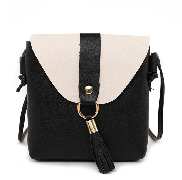 Bolso Bandolera Coreano con Contraste de Colores en Cuero PU Suave - Image 3