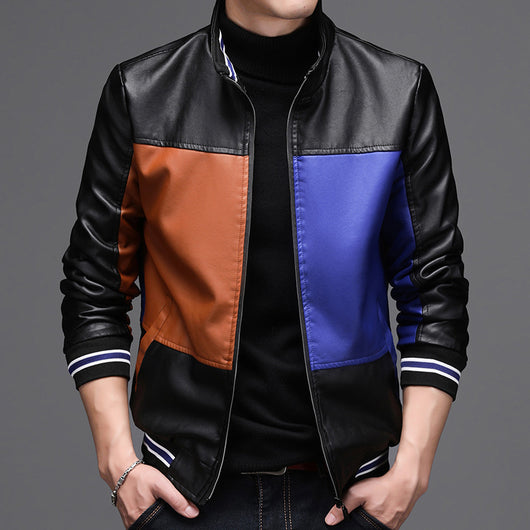 Chaqueta de Cuero Casual para Hombre - Image 11