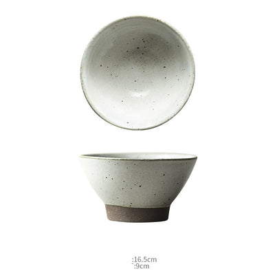 Tazón de Barro Artesanal Jingdezhen Retro con Patas Altas para Sopas - Image 3