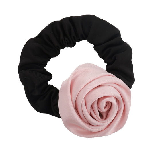 Anillo para Cabello de Satén con Rosa Hecha a Mano - Alta Elasticidad - Image 18