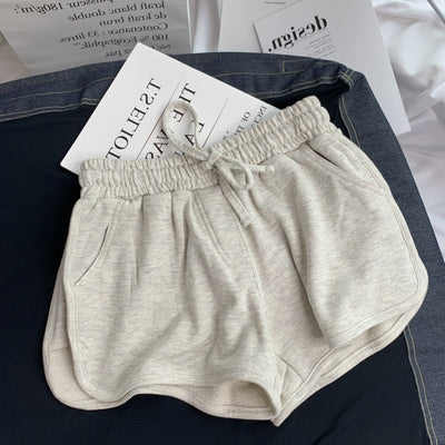 Pantalones cortos deportivos de pierna ancha para yoga y casa - Image 7