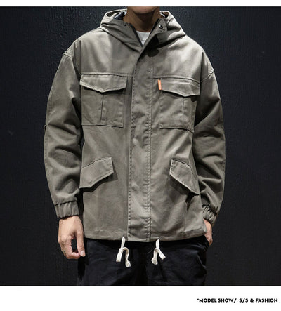 Chamarra Hoodie Oversize para Hombre Talla Grande con Cordones - Image 7