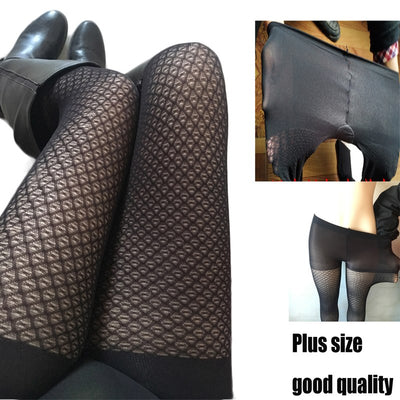 Medias Redecilla Negras Ouvert para Mujer - Pantys Calados Sensuales - Image 3