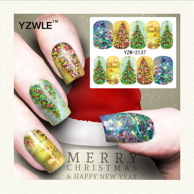 Stickers de Uñas Navideños: Reno, Copo de Nieve y Muñeco de Nieve - Image 9