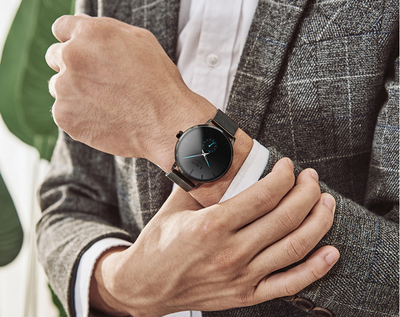 Reloj de Pulsera Hombre con Malla Metálica y Movimiento de Cuarzo - Image 4