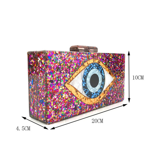 Bolso de Fiesta Acrílico con Diseño de Ojos - Image 5