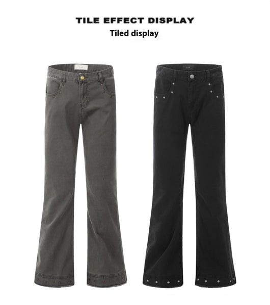 Pantalones Skinny Retro Talle Alto Elásticos con Bota Acampanada para Mujer - Image 10