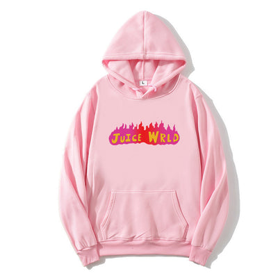 Sudadera con capucha estampado llamas oversize - Image 24