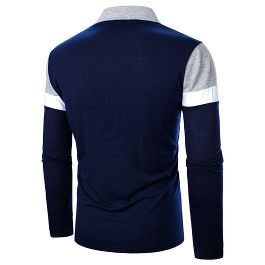 Camisa Manga Larga Hombre con Costuras Tricolor - Image 4