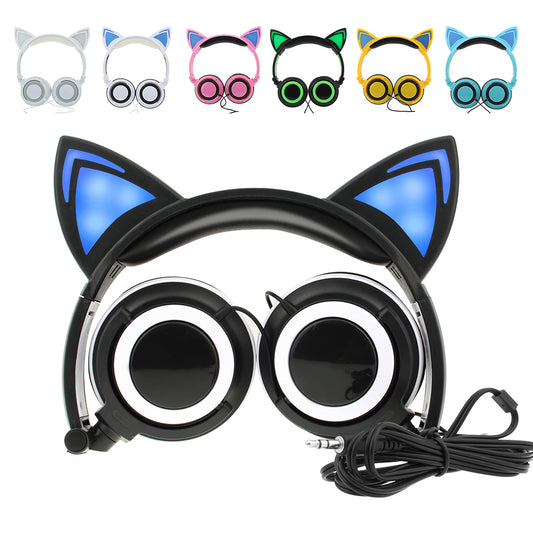 Auriculares con Orejas de Gato