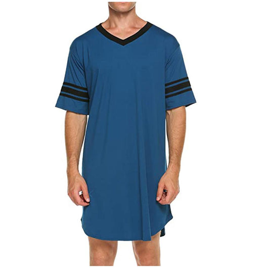 Pijama Corto Cuello V con Detalles en Costuras para Hombre - Image 10