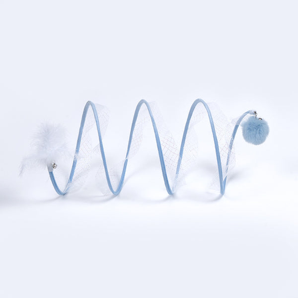 Túnel Plegable para Gatos Tipo S con Almacenamiento
